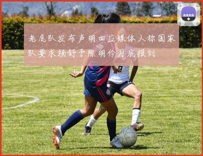老虎队发布声明回应媒体人称国家队要求杨舒予陈明伶月底报到