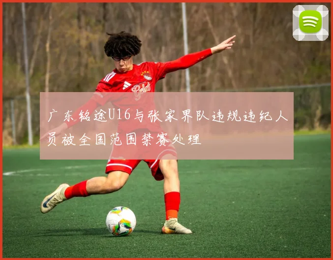 广东铭途U16与张家界队违规违纪人员被全国范围禁赛处理