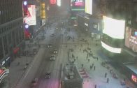 Winter Storm Moves Through New York City’s Times Square | NBC News